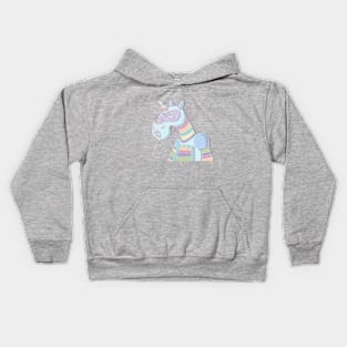 The Unicorn Future is Looking Pastel Kids Hoodie